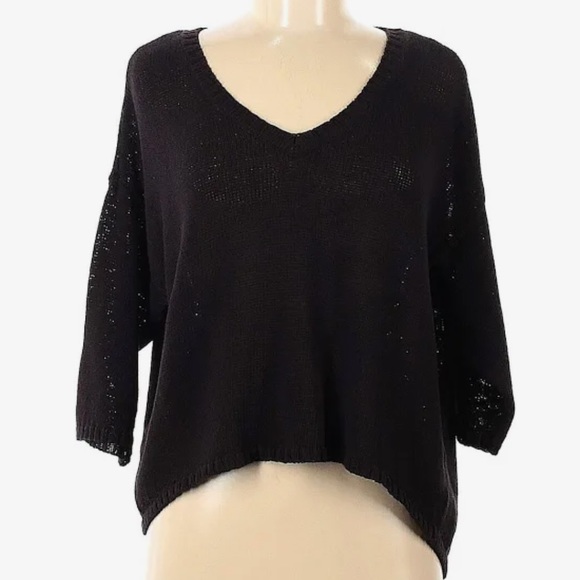 Sparkle & Fade Sweaters - Urban Outfitters Slouchy Cropped V-Neck Sweater